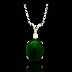 Jade & Diamond Necklace